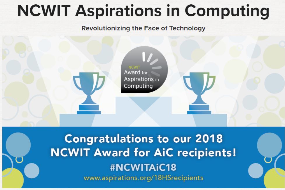 STA Students NCWIT Award Winners