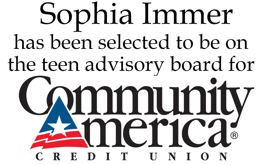 Sophia Immer Selected for Community America Teen Advisory Board