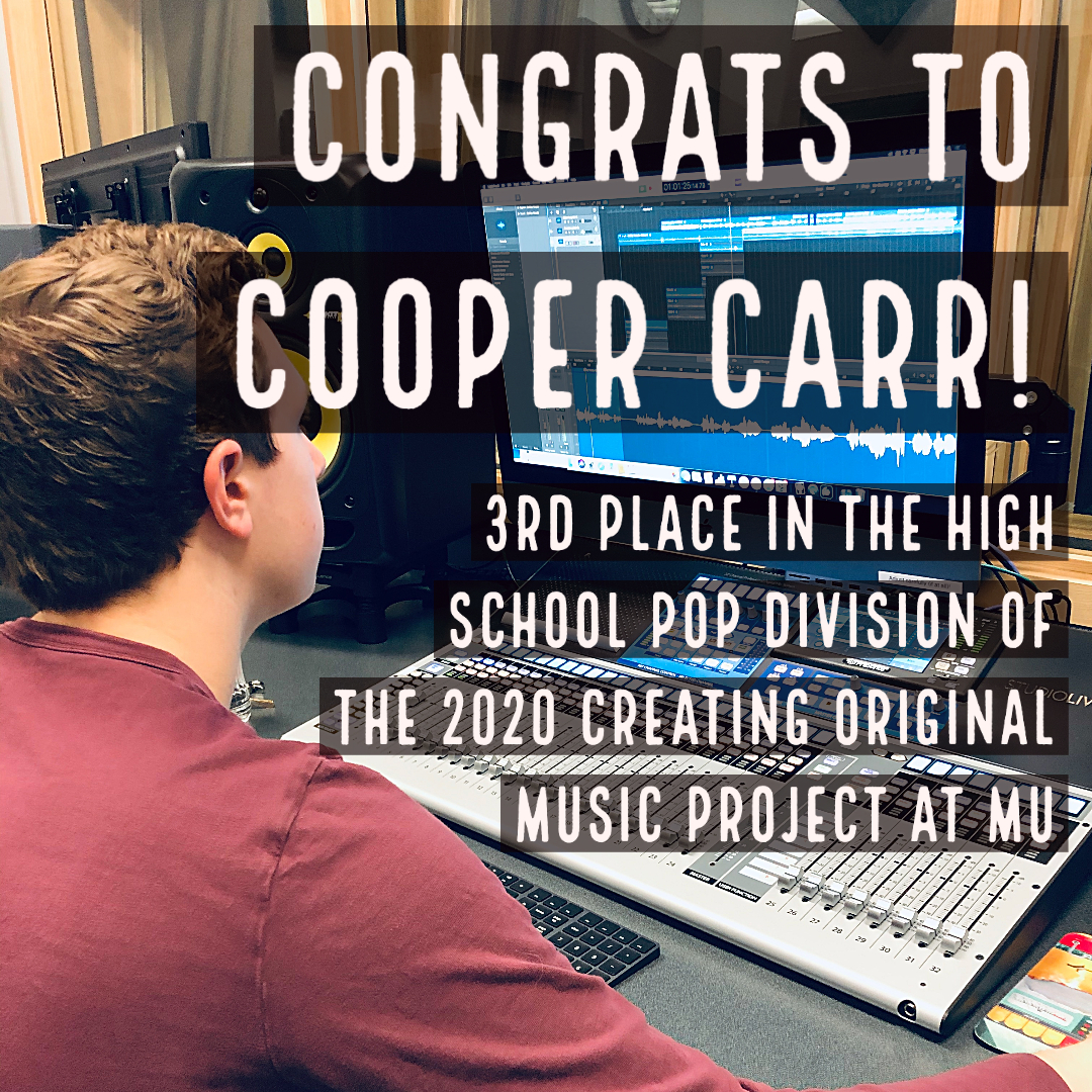 STA’s Cooper Carr honored for Songwriting at Mizzou Festival