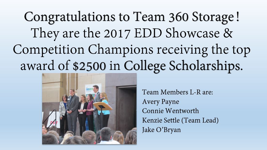 Team 360 Storage wins $2,500 in College Scholarships!