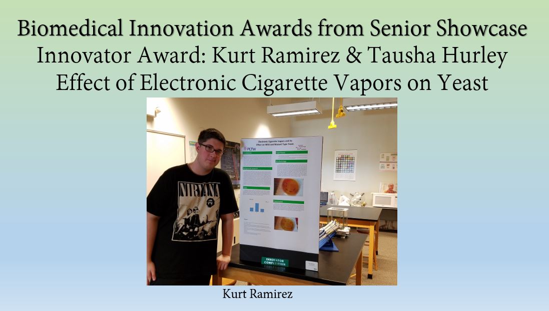 Kurt Ramirez & Tausha Hurley Win Innovator Award at Senior Showcase