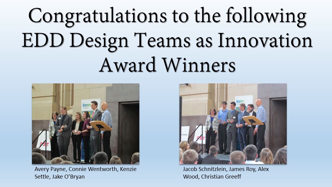 EDD Design Teams Win Innovation Award