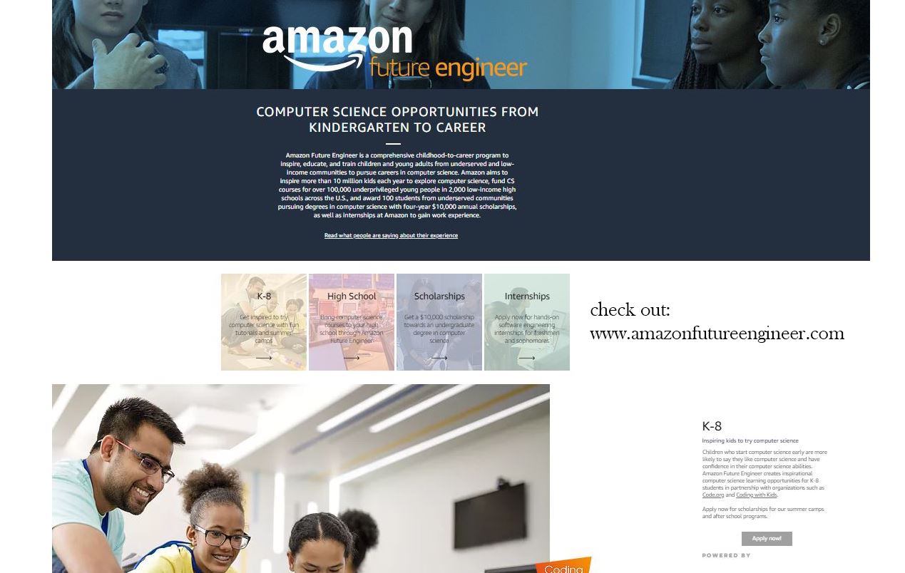 Amazon Future Engineer Scholarships