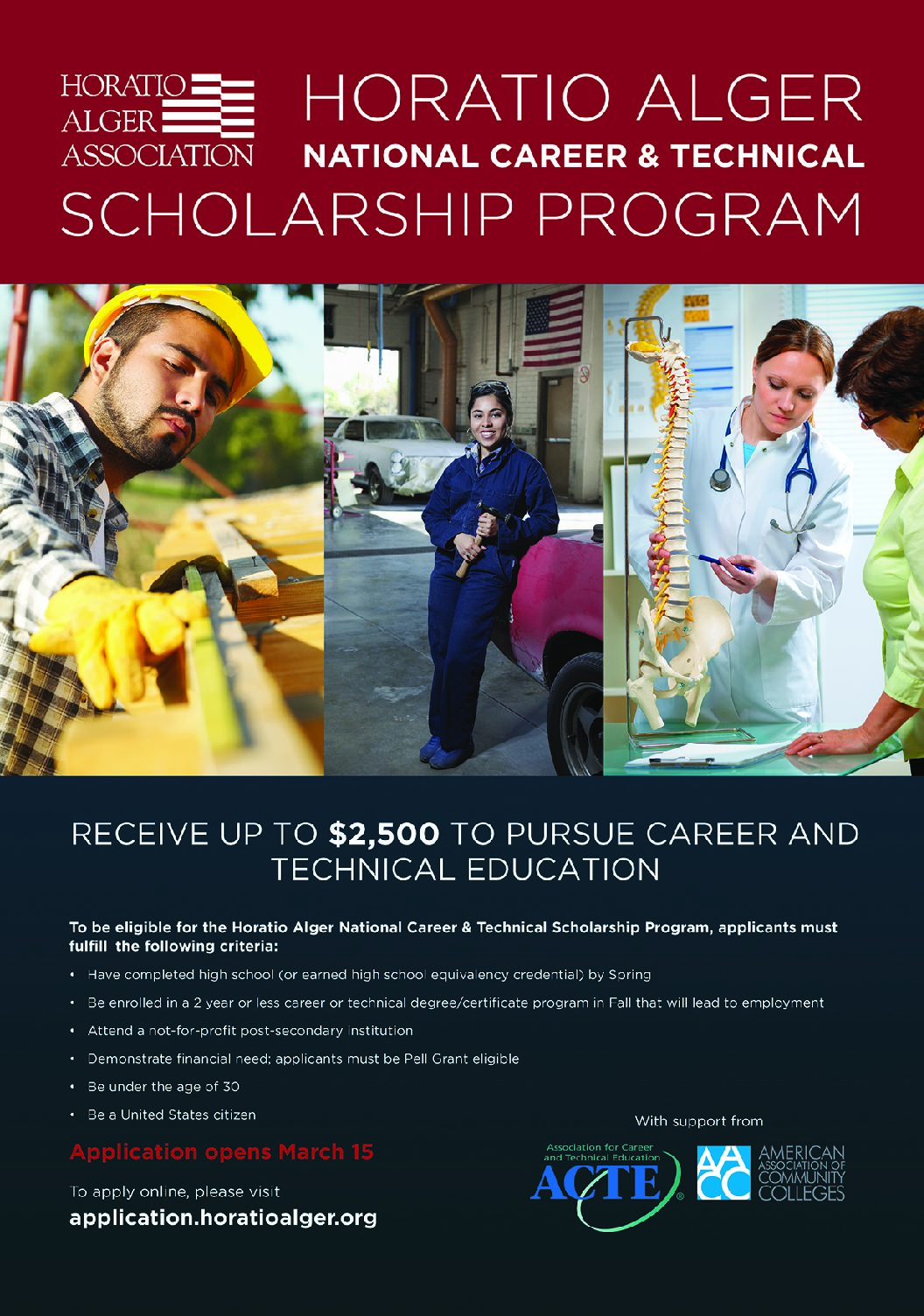 Horatio Alger Association Scholarship Opportunity